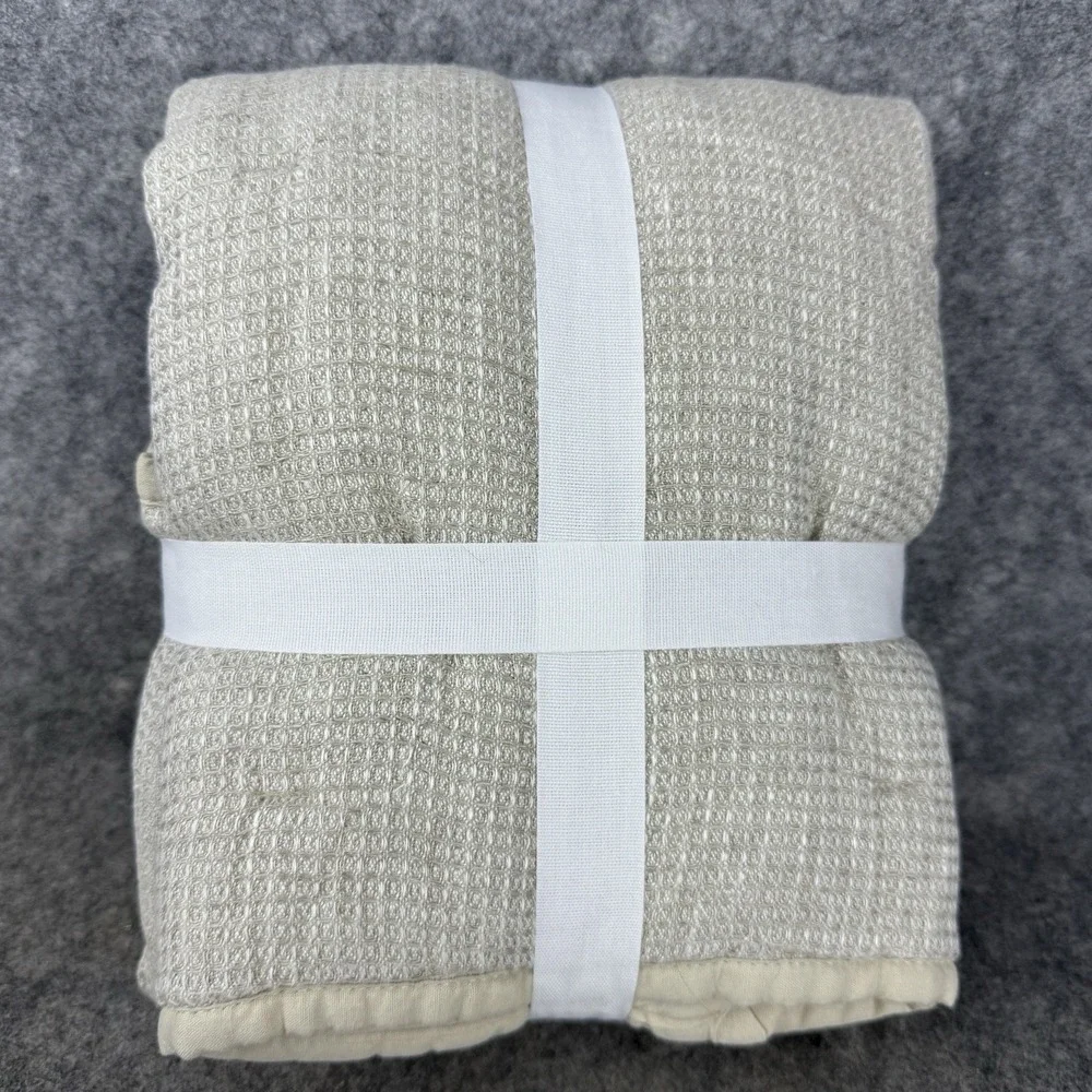 Pottery Barn EURO Belgian Flax Linen Waffle Weave‎ Sham 26